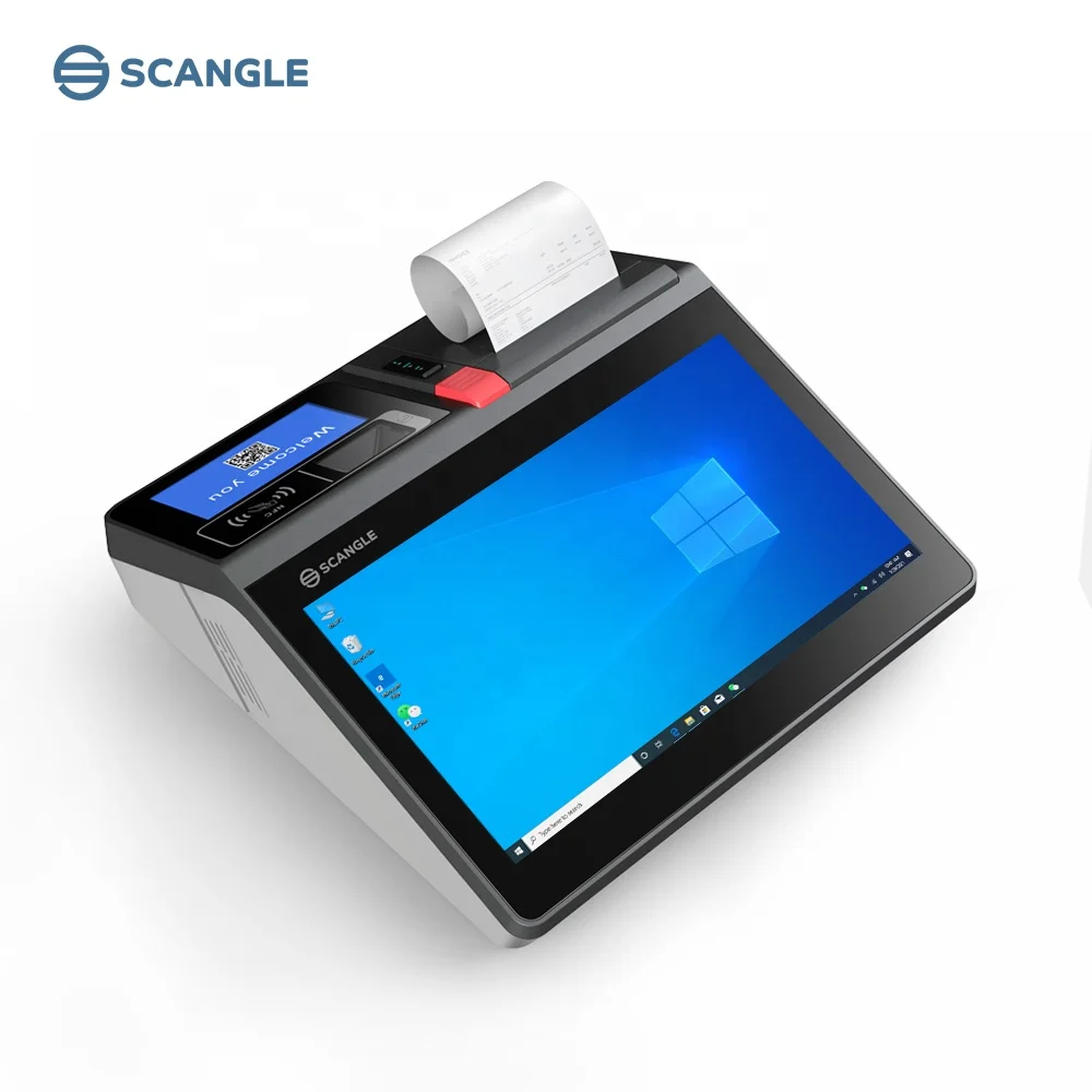 Scangle Factory 11.6 " Cash Register POS Systems Windows with Inbuilt 80mm Printer +NFC+Scanner