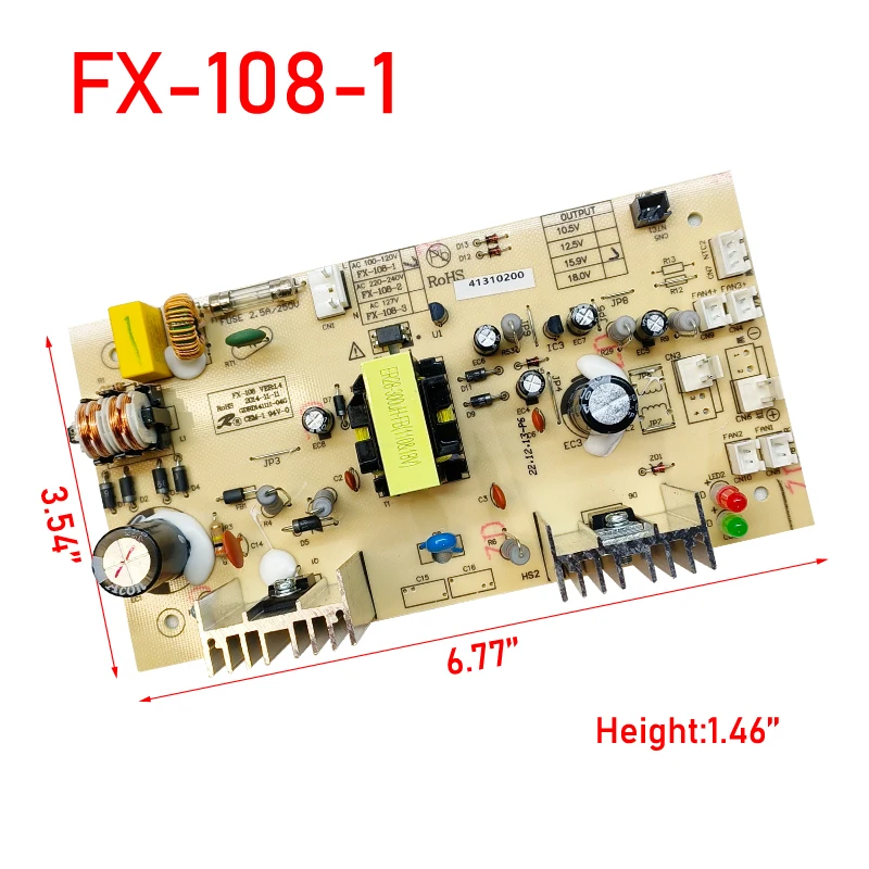 Imagem -05 - Placa de Controle do Refrigerador do Vinho Fx102 Fx-101 Fx-108 Controlador do Armário do Vinho Placa de Circuito Pcb121110k1