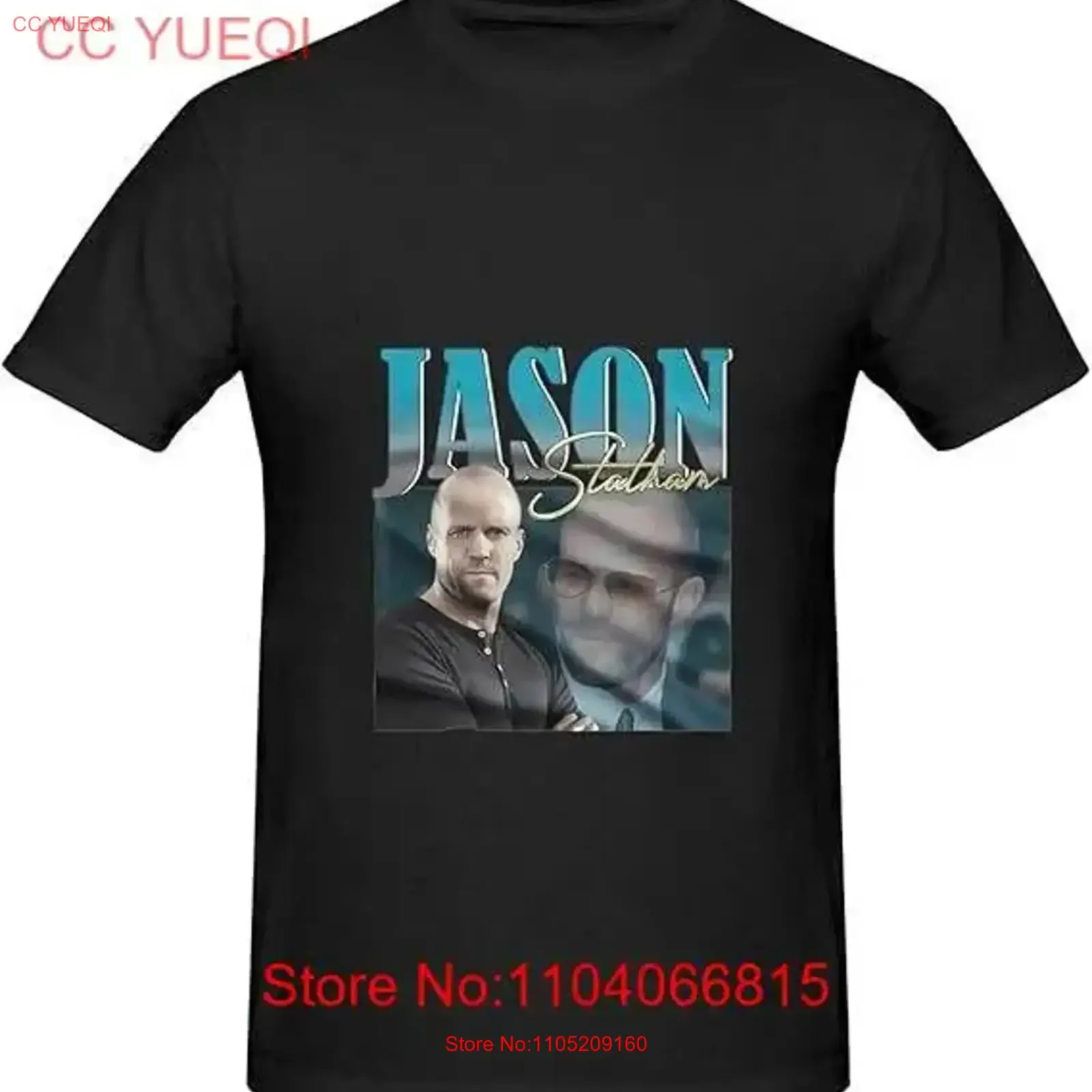 Jasons Statham T Shirt Men's Basic Actor Actress vintage Washed Breathable Stylish Stretched Comfortable Slightly Casual