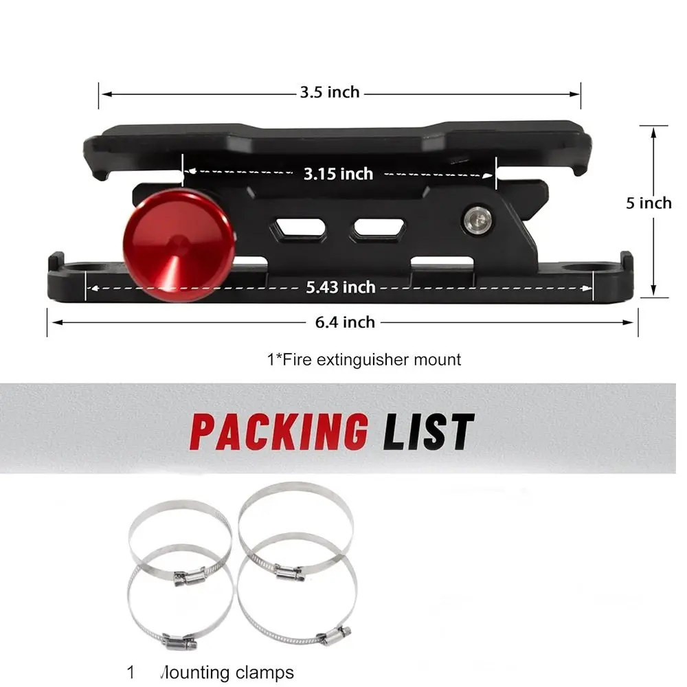 Quick Release Fire Extinguisher Mount Universal Adjustable Mounting Fire Extinguisher Holder Fire Extinguisher Bracket