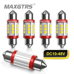 5x 24V C5w Led bulb CANBUS Festoon C10w Dome Lamp Reading Lamp Car Interior License Plate Light 3030 Chip Warm White Ice Blue