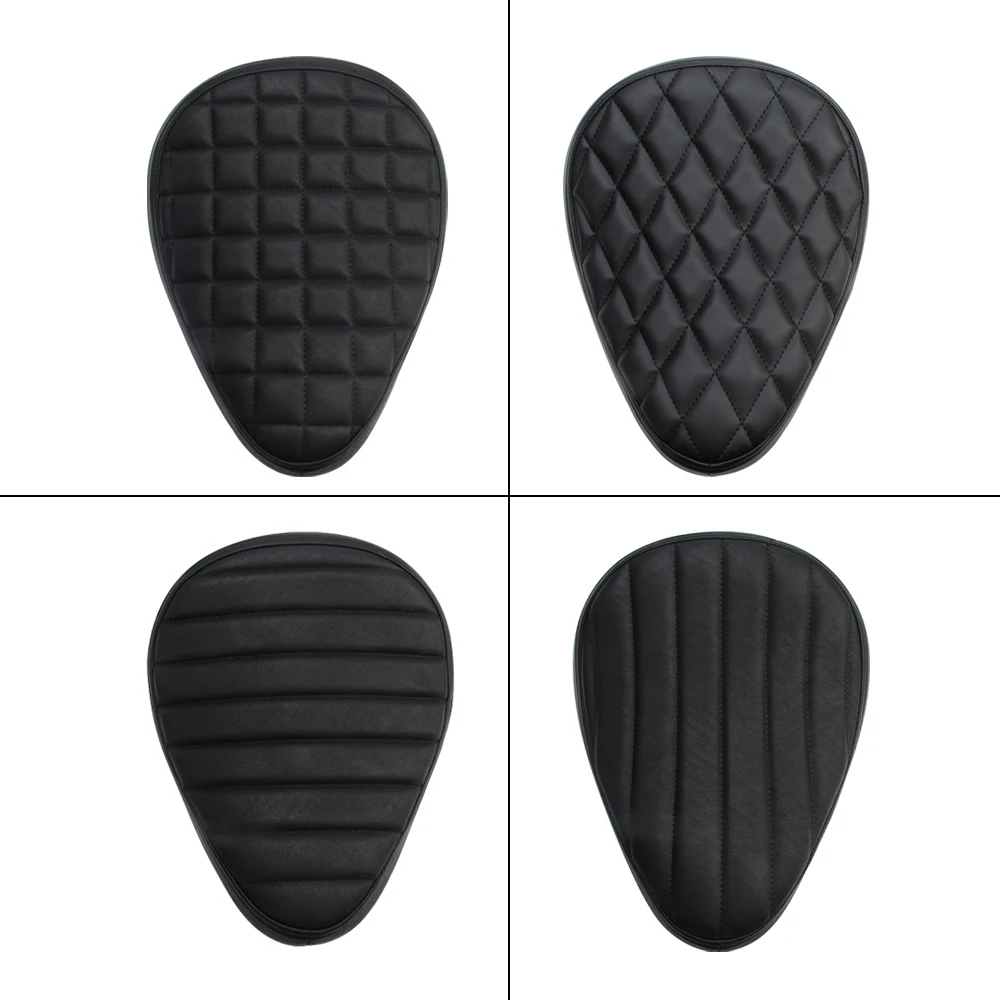 1 SET Motorcycle Retro Leather Solo Seat 3" Spring Bracket For Harley Custom Chopper Sportster Bobber Honda Yamaha Kawasaki image 2
