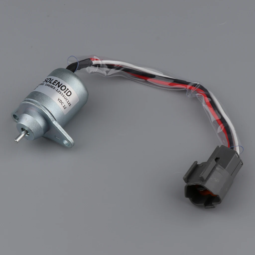 12V Solenoid Valve Fuel Shut Off Alloy Construction Auto Engine Accessory for Woodward