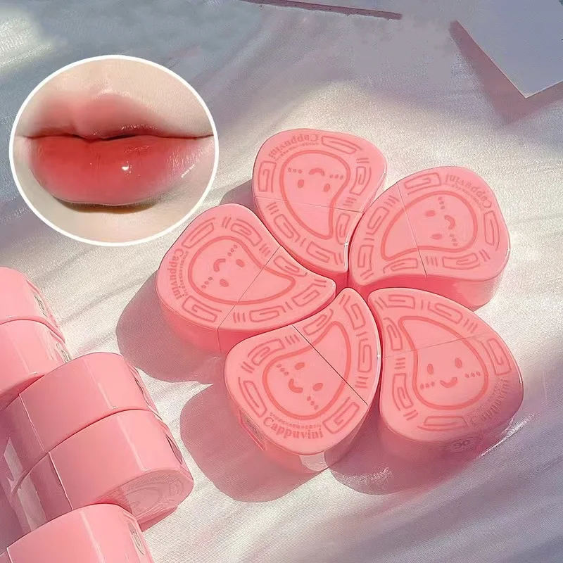 Półprzezroczysty połysk nawilżający balsam do ust długotrwały lekki nieprzywierający kubek wodnisty szminka w pisaku kosmetyki do makijażu