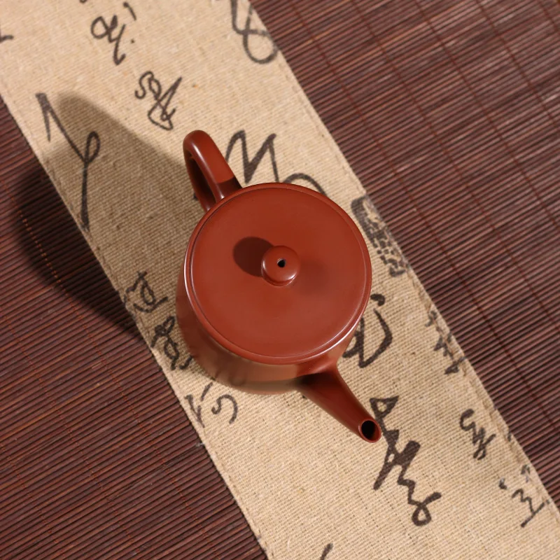 Chaozhou Zisha Hand-pulled Teapot, Pure Handmade Red Clay Ultra-thin Wall Hanwa Teapot, Kung Fu Tea Pot for Home Brewing