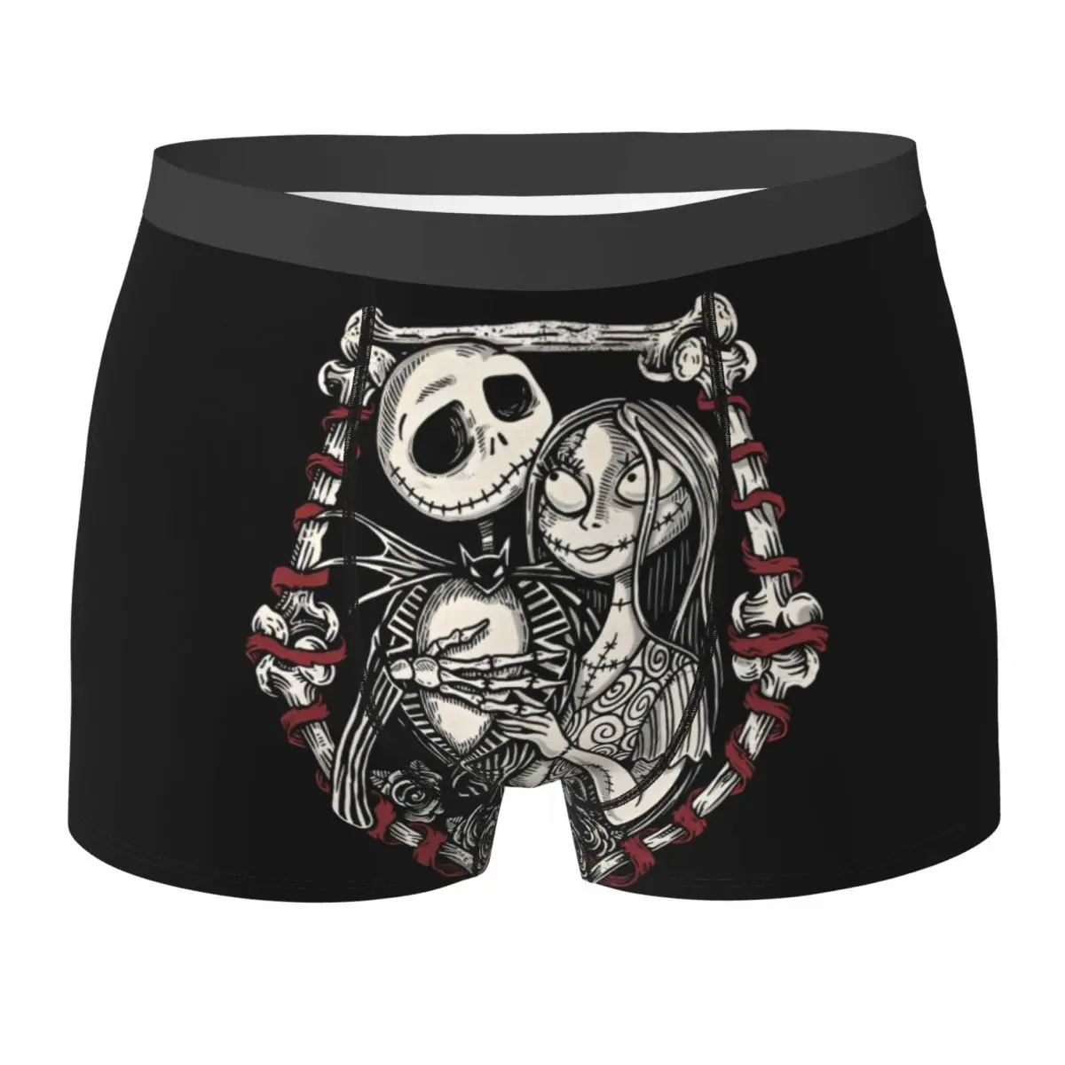 The Nightmare Before Christmas Boxer Shorts Pouch Underwear Trenky Print Boxer Brief Sexy Soft Man Underpants Big Size