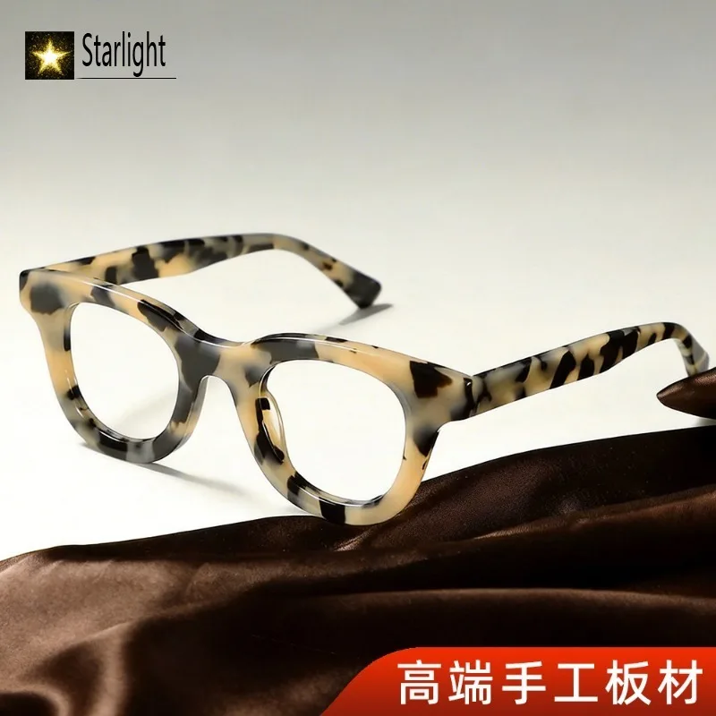 2026 Retro Acetate Glasses Frame Man  Classic Eyeglasses Frames Men Square Prescription Myopia Reading Handmade Customized Logo