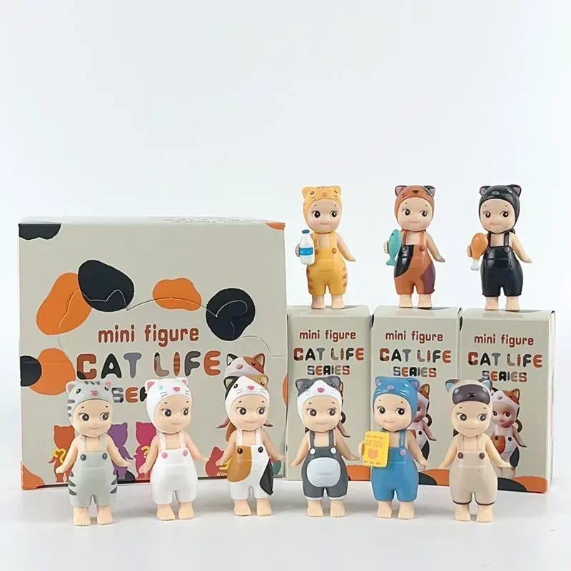 Nuevo conjunto de combinación diaria de la serie Sonny Angell Meow, caja ciega para gato, muñeca, decoración de mano, juego de moda, crear regalo de cumpleaños