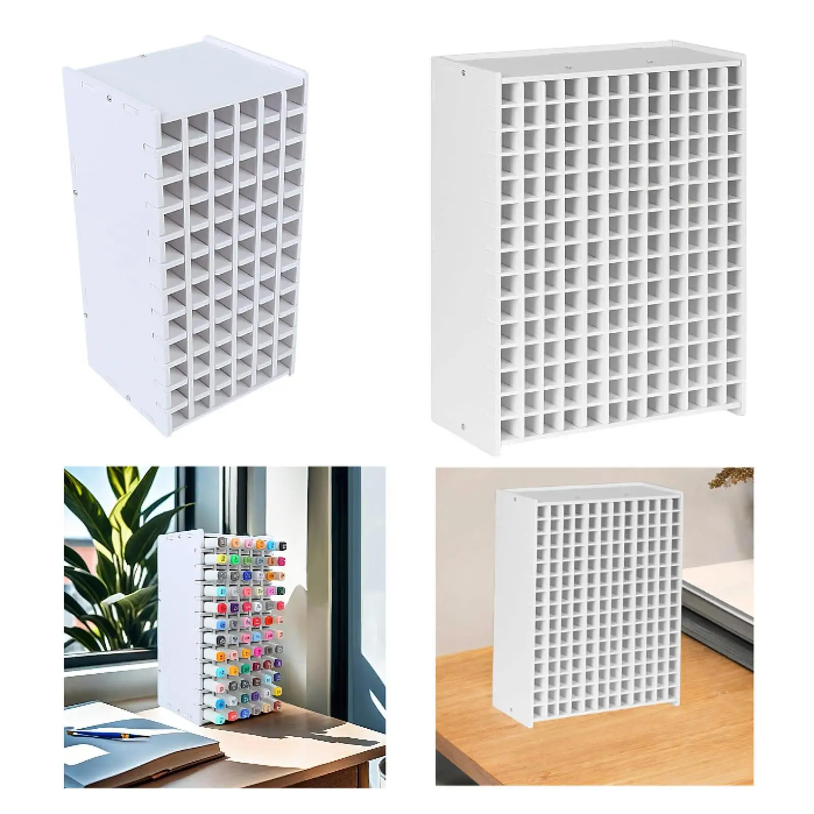 Art Marker Rack Easy Assembly with Removable Divider for Hobbyists Artists