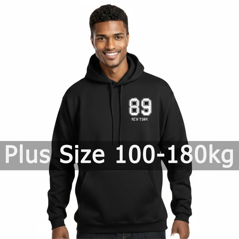 Plus Size Men Hoodi… - image