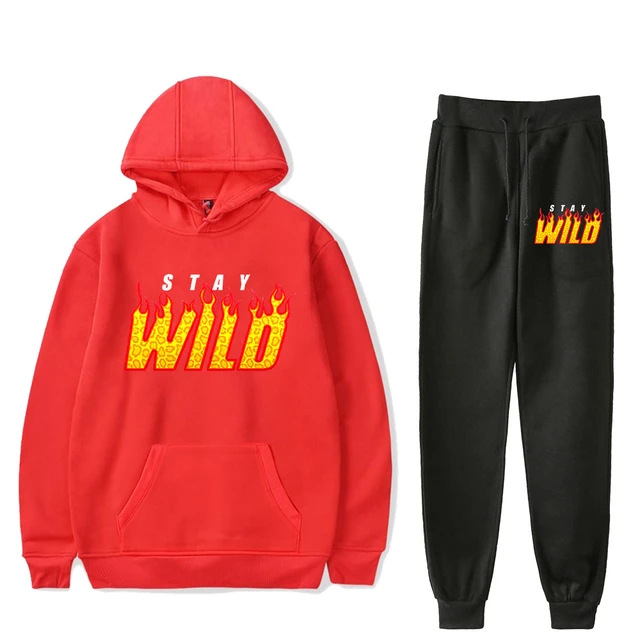 Ben Azelart Stay Wild Merch Hooded Suit Drawstring Pocket Sweatshirt Men women youtuber Pullover AliExpress