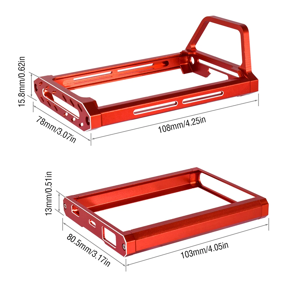 Support de protection d'émetteur 9IMOD pour Flysky Noble NB4, poignée de transport, cadre d'écran de contrôleur, pièces de mise à niveau blindée