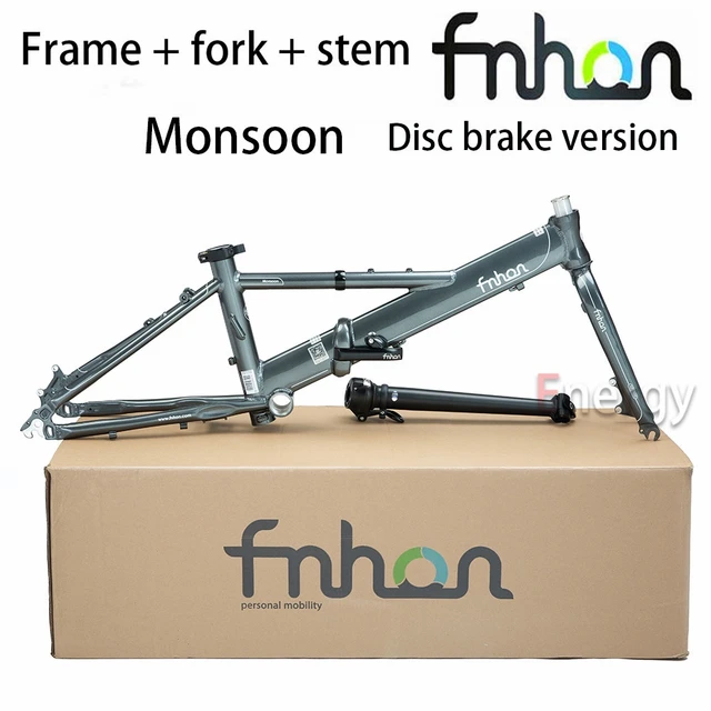 FNHON Bicycle Frame Monsoon Type Disc Brake Version Limited Edition Aluminum Alloy 20 inch Frame Compatible with 406 451