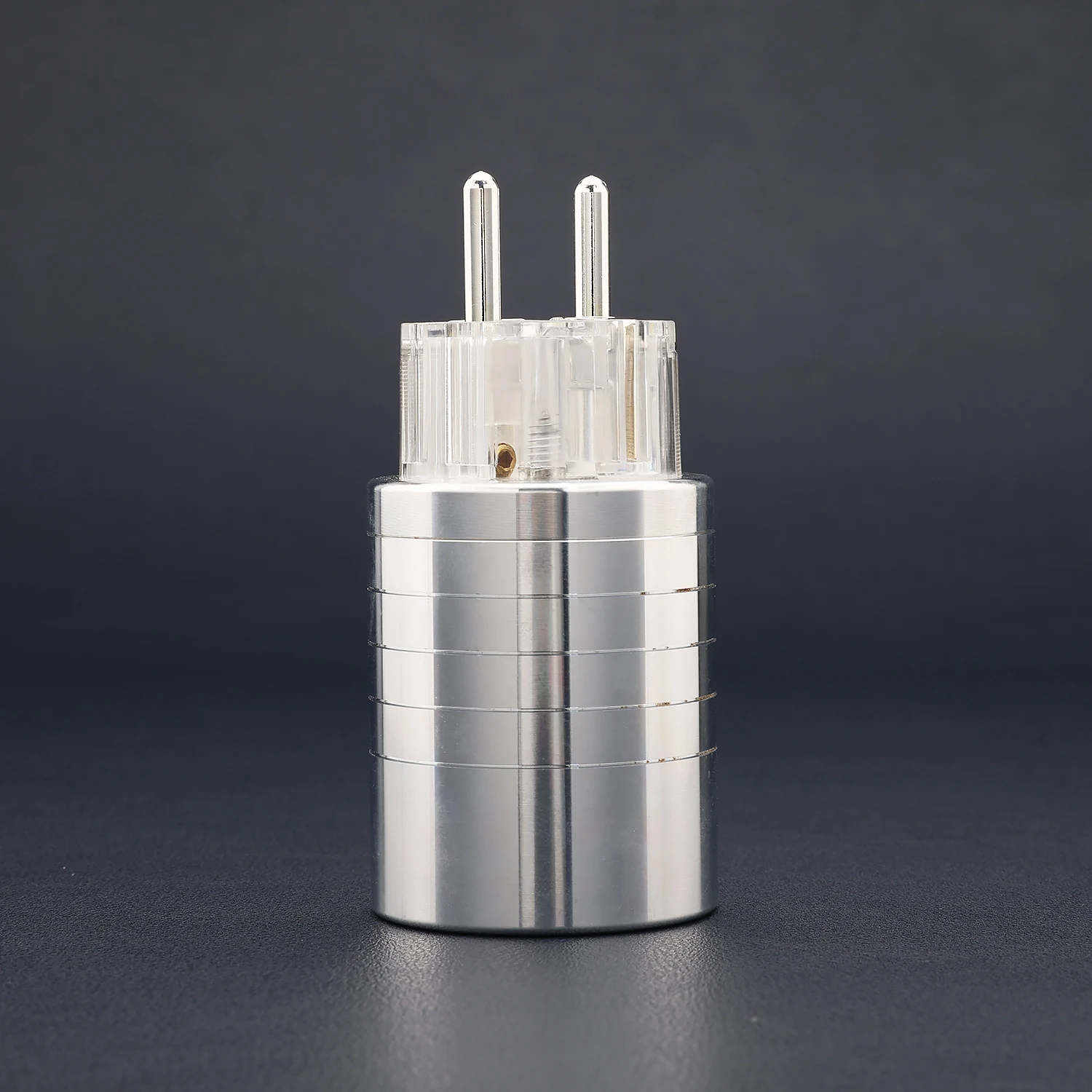 HIFI Audiophile EU Schuko Power Plug Male IEC Female Gold Plated Connector Aluminum Alloy Shell DIY Mains Power Cable Plug