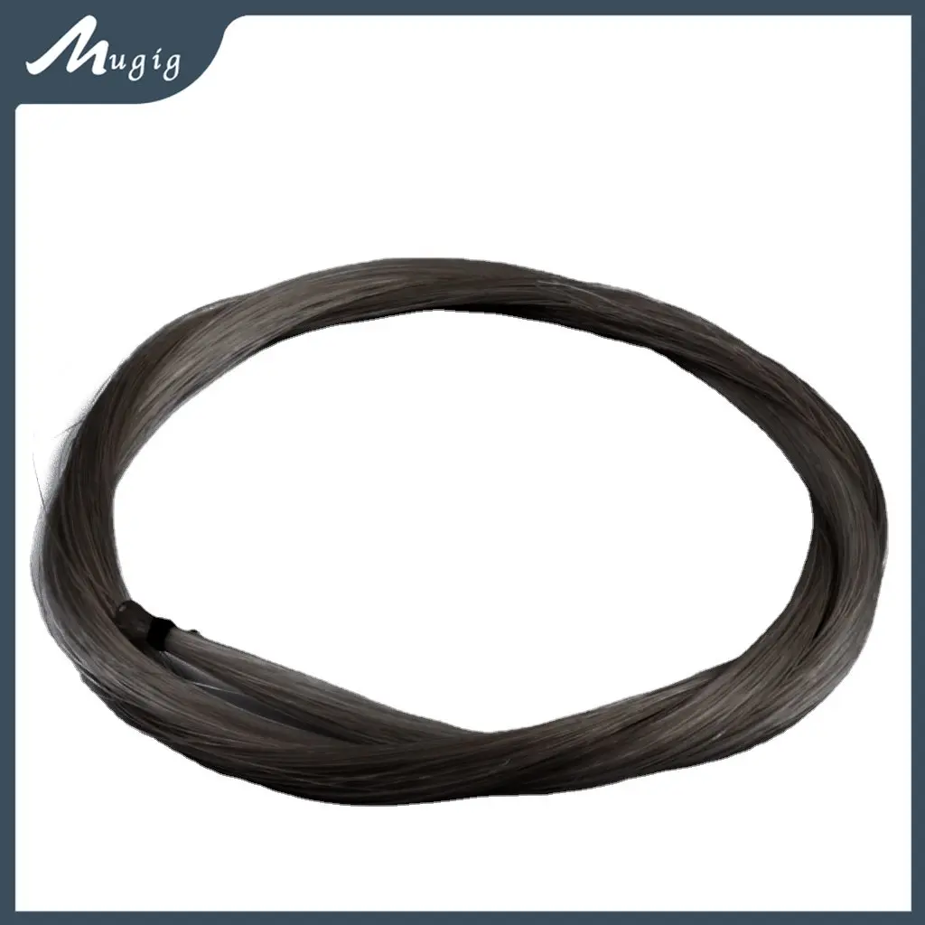 

Mugig Black Hank Mongolian Horse Hair Violin Bow Hair Replacement Bow Parts