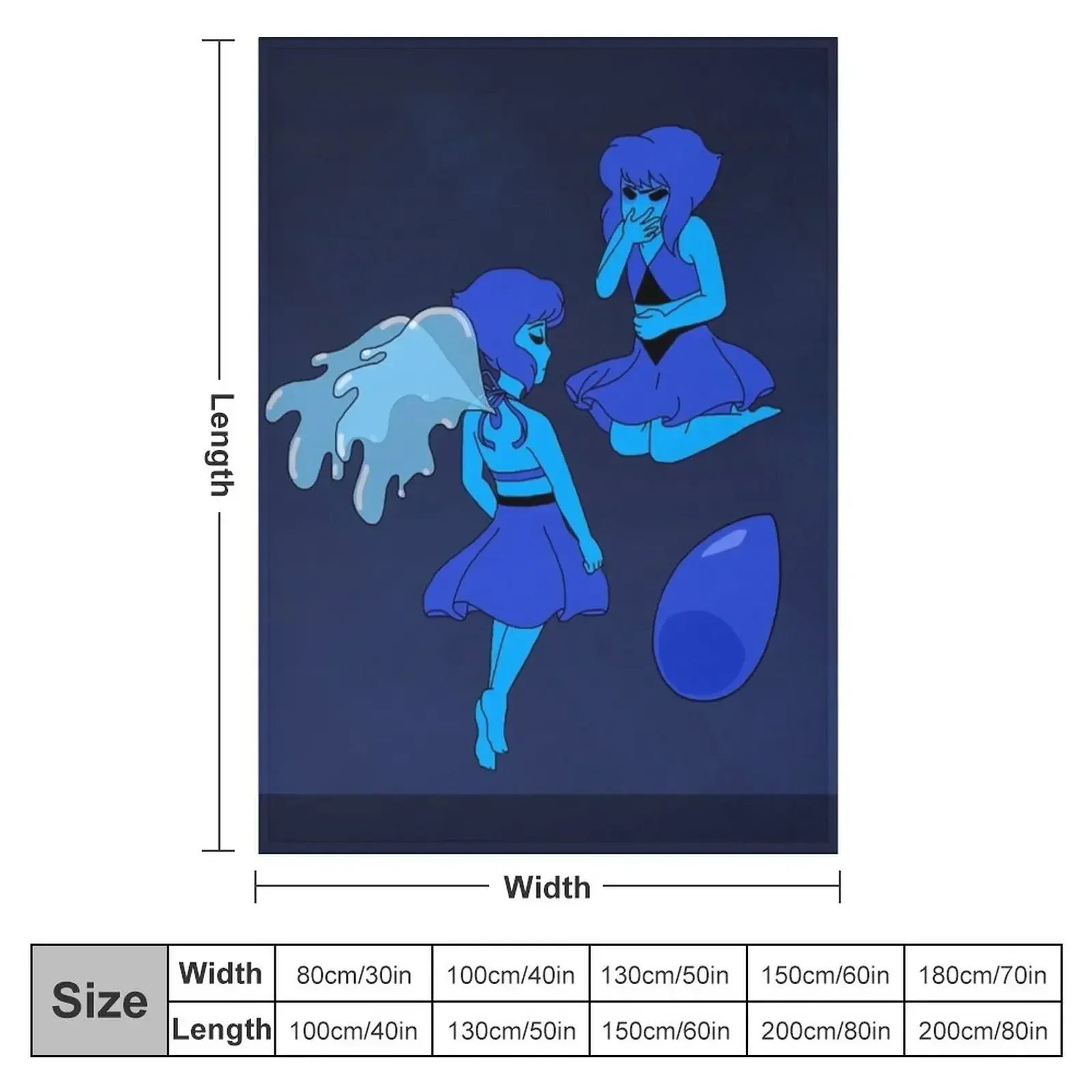 Lapis Lazuli Throw Blanket Furrys Soft Beds Blankets