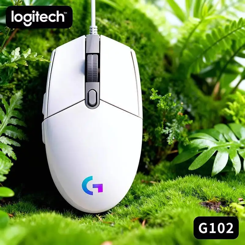 

Игровая мышь Logitech G102, проводная RGB-подсветка, 6 программируемых кнопок, 8000 точек на дюйм, регулируемая, эргономичная, подходит для настольного ноутбука