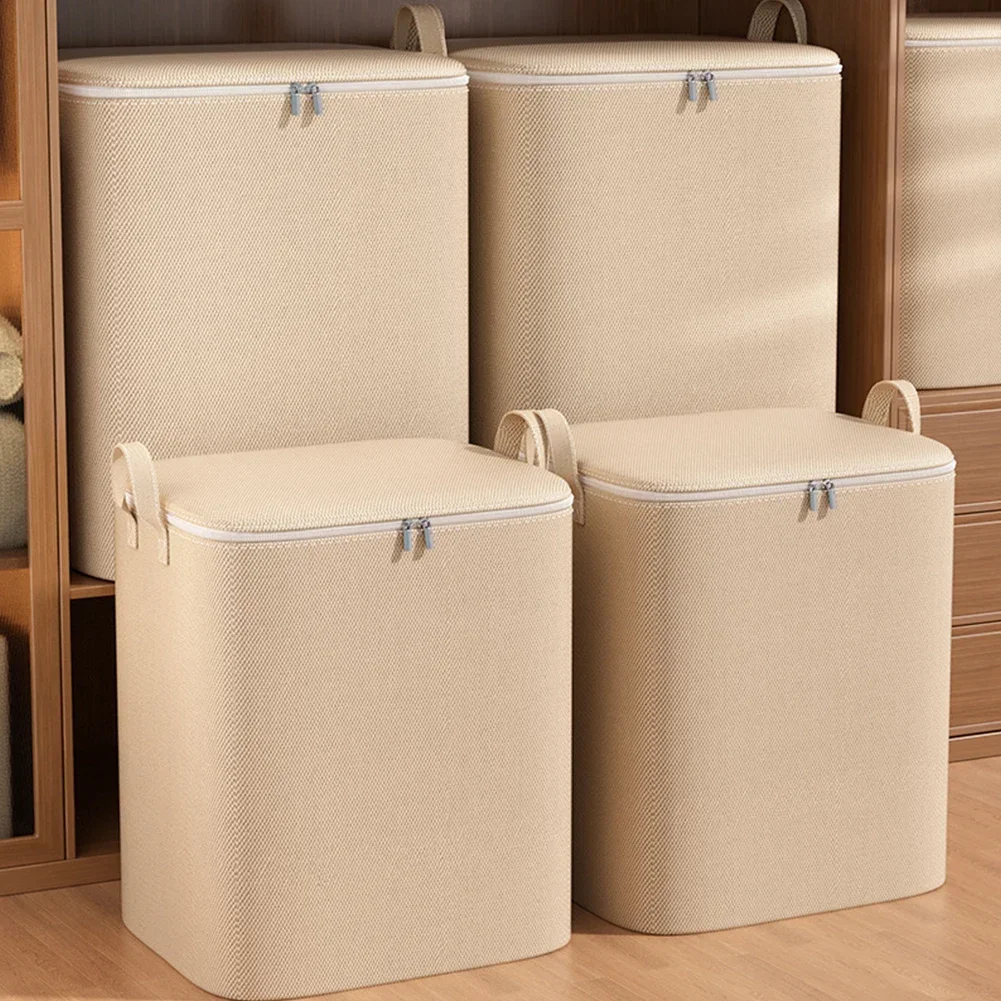 100-210L Quilt Organizer   Clothes Quilt Luggage Moisture-Proof   With Lids Large Capacity Organizer Box