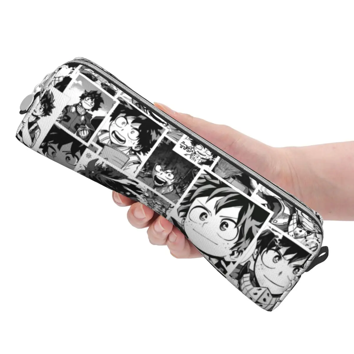 Imagem -03 - Deku Collage Pencil Cases my Hero Academia Anime Pencil Pouch Grande Bolsa de Armazenamento Material Escolar Papelaria Presentes Criativo