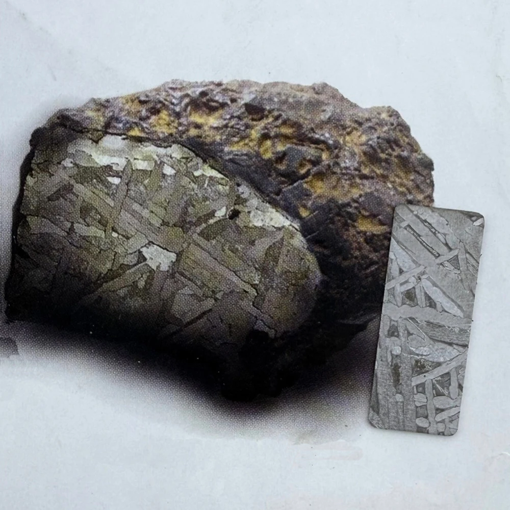 China Meteorite 100% Natural Meteorite Energy Stone Random Selection Real Meteorite Slice Sample Handmade DIY Craft Jewelry Gift
