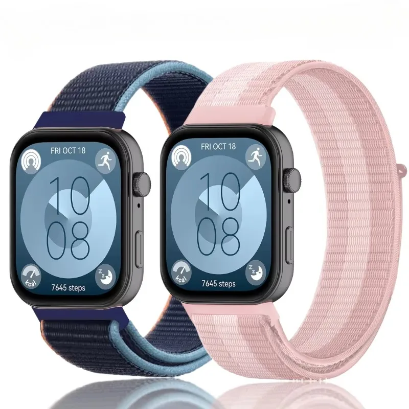 Correa de nailon para Huawei Watch Fit 4/4 Pro, reloj inteligente deportivo, pulsera transpirable para Huawei Watch Fit 3, accesorio