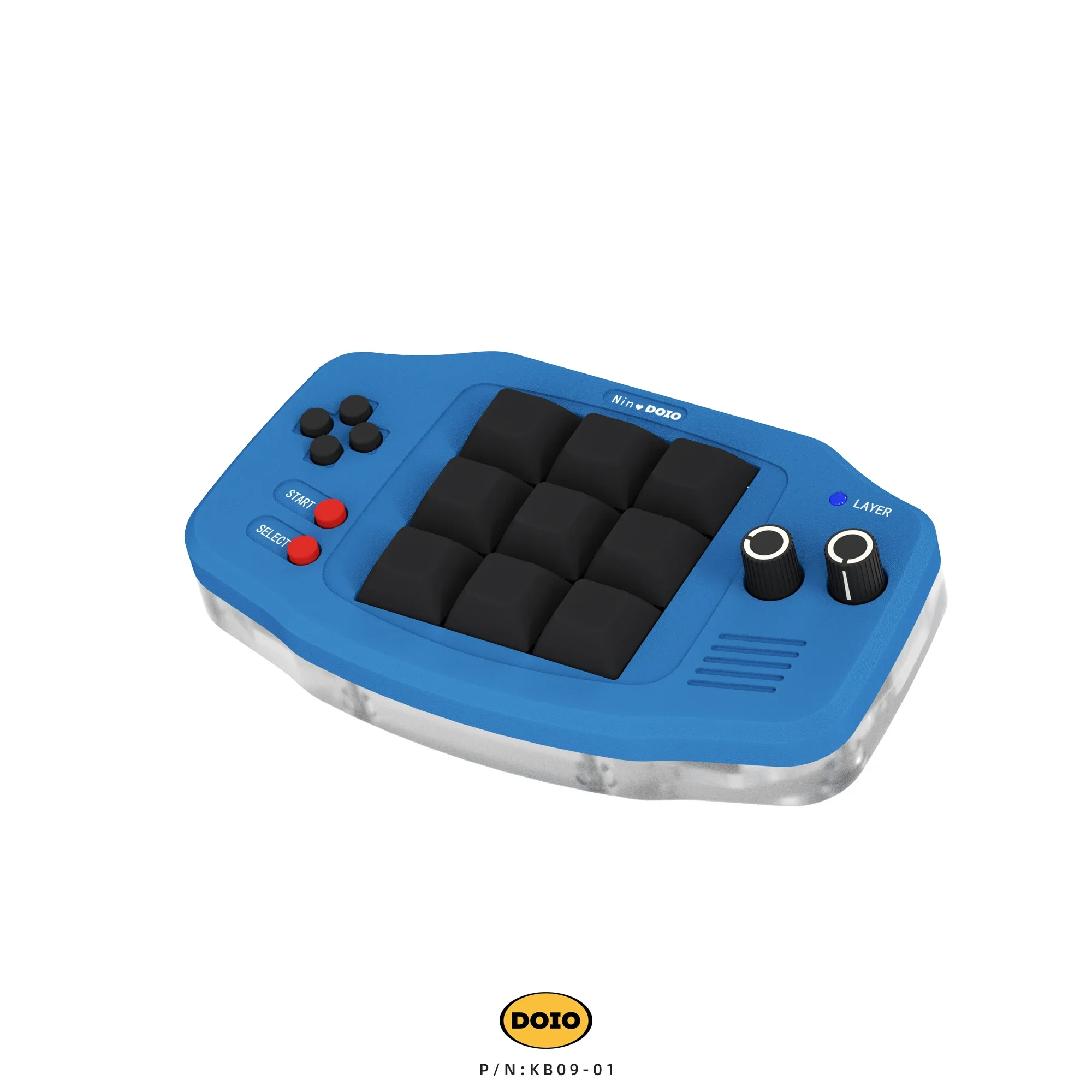 DOIO GBA Handheld Small Digital Area Mechanical Keyboard Designer Keypad Customization KB09-01