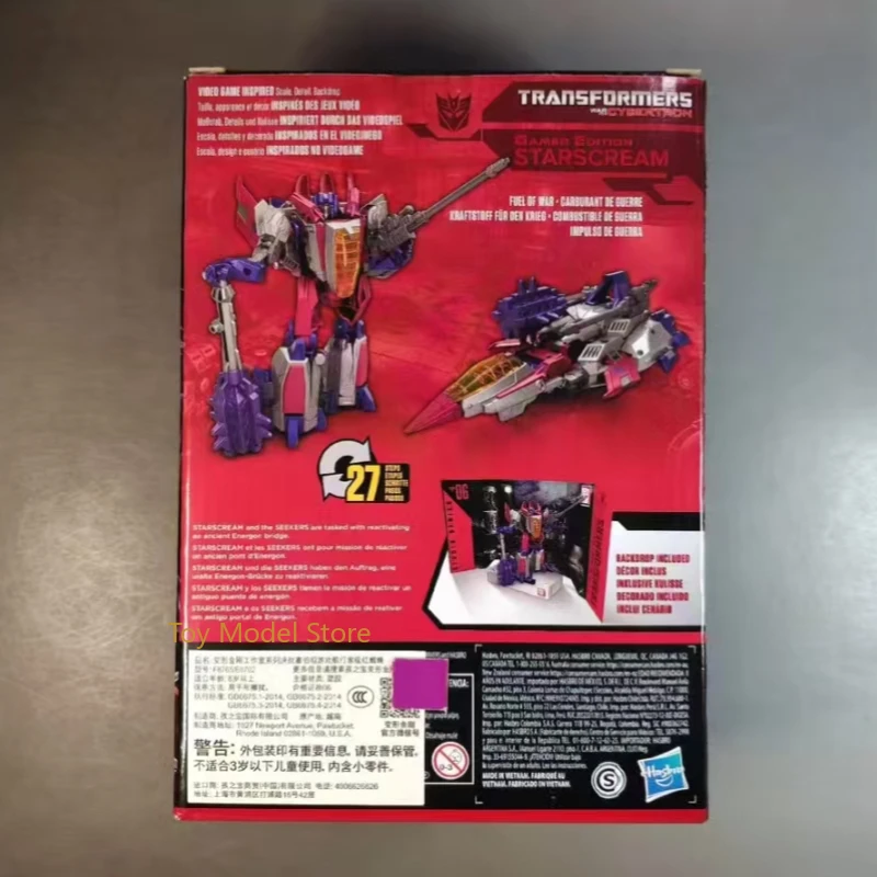 

Studio Series SS-GE06 Starscream G1 Transformers Mecha Action Figure - Anime Deformation Robot Model for Collection & Gift