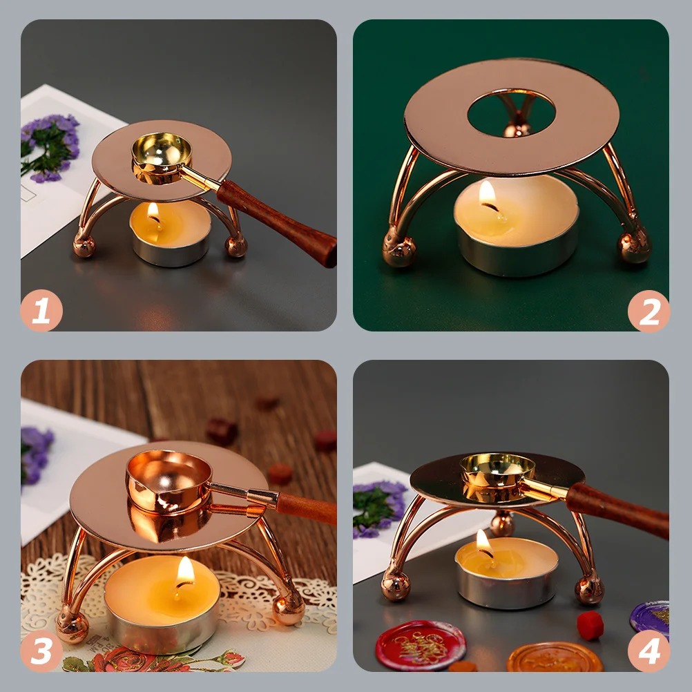 

Wax Vintage Wax Seal Warmer Household Decorative Furnace Durable Iron Craft Fast Heating Melting Supply