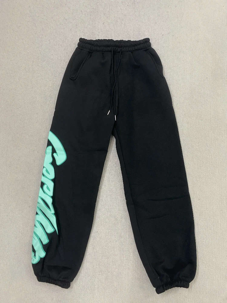 กางเกงแฟชั่นฮิปฮอปสไตล์ฮาราจูกุเรียบง่ายแนวสตรีทยุค 2000 สปอร์ต สร้างสรรค์ พิมพ์ลายตัวอักษรเฉพาะตัว สไตล์ลำลอง สำหรับฤดูใบไม้ร่วงและฤดูหนาว