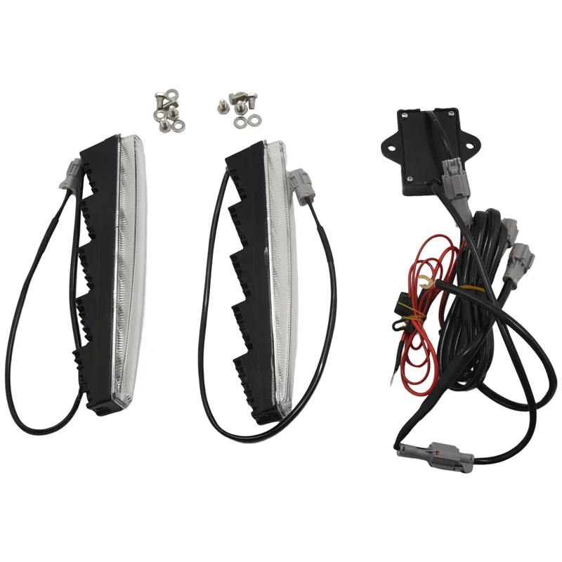 

2 PCS Front Bumper DRL LED Daytime Running Light Indicator Lamp Plastic For W463 G500 G550 G65 G63 AMG 2004-2018,A