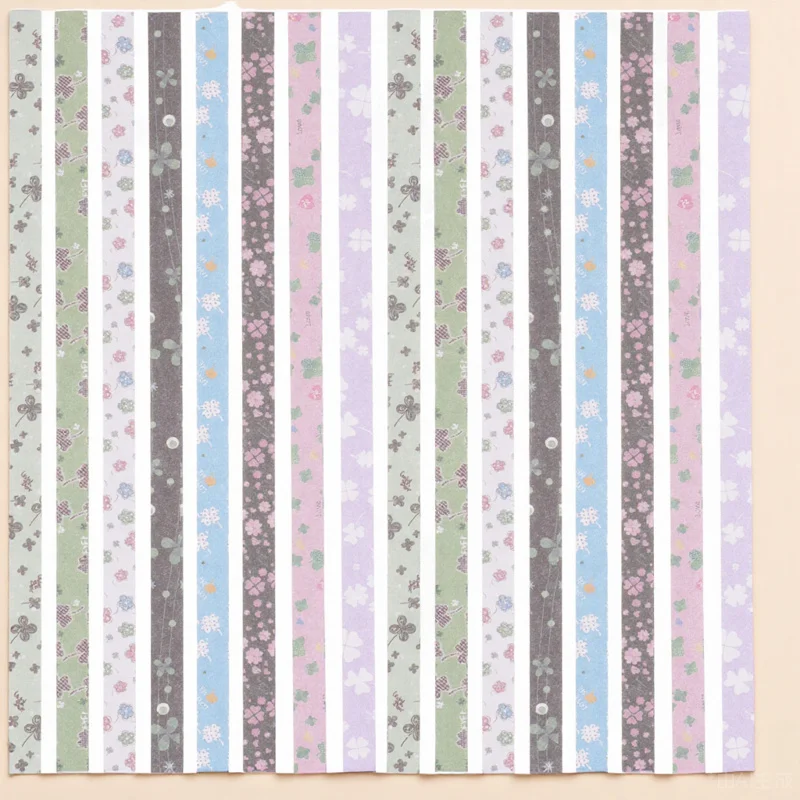 

540Pcs DIY Star Paper Strips Four Leaf Origami Sheets Double Sided Colorful Folding Paper for Handmade Gifts
