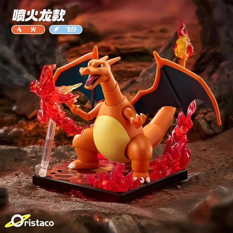 

Originate PokéMon Series Charizard, экшн-фигурки, игрушки, удивительный музей, строительный блок, коллекция моделей, украшения, подарки на день рождения