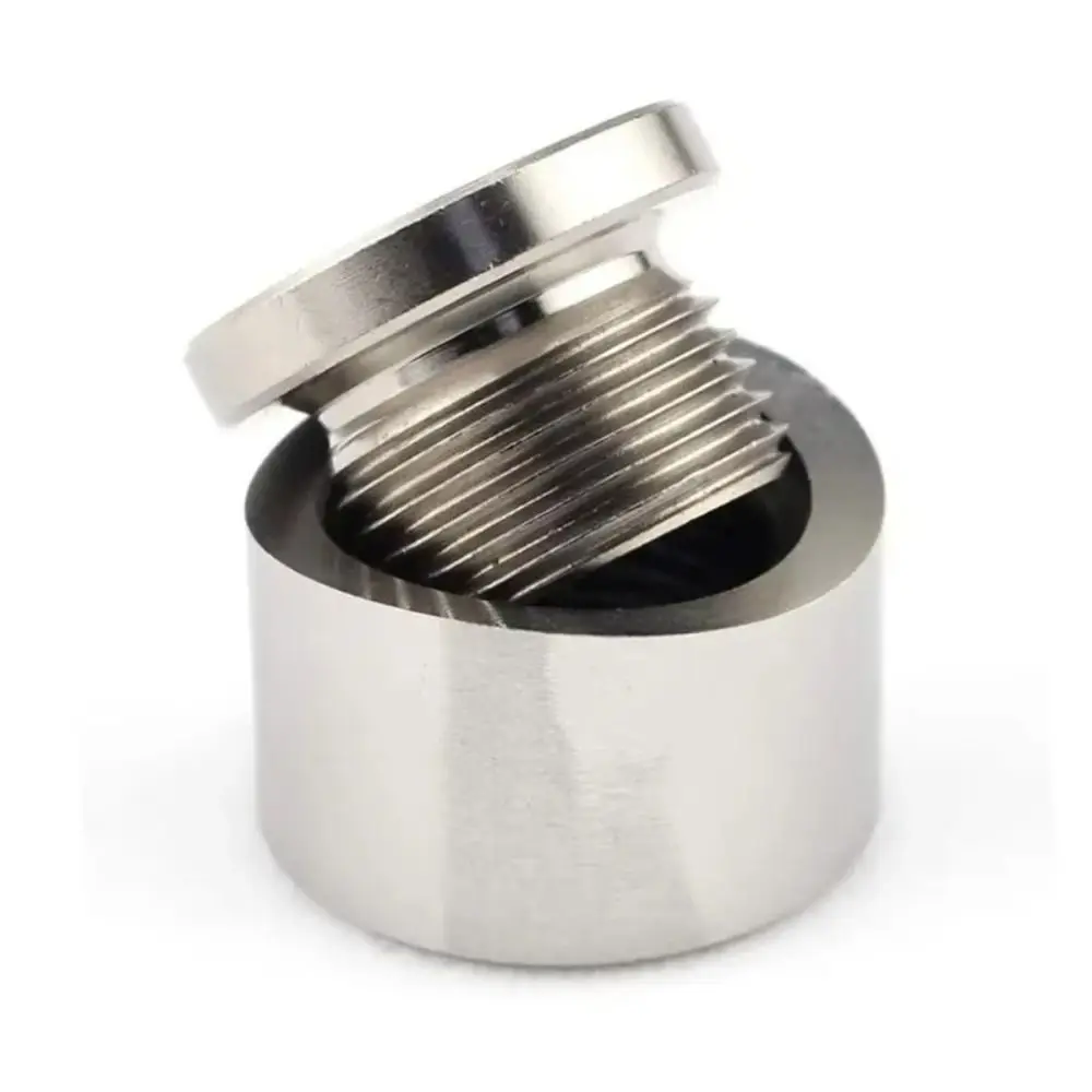 Durable M18x1.5 Oxygen Sensor Bung Stainless Steel Inner Hex Head Weld Bung Kit Sensor Bung Plug