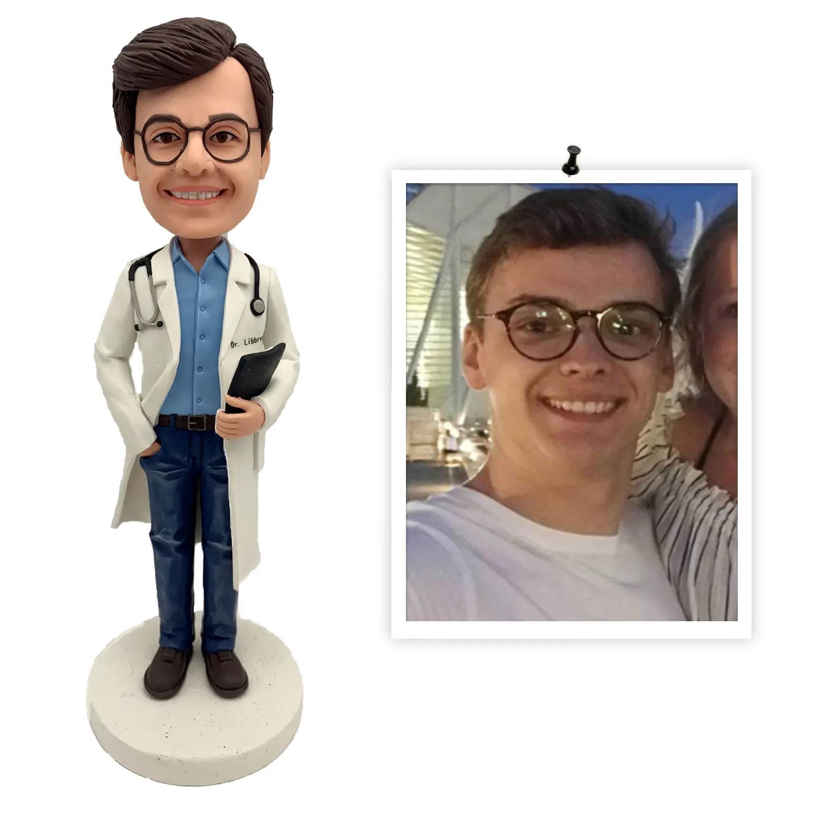 Full Custom Bobblehead Doctor,Personalized Doctor Gifts Based on Your Photos,3D Figurine Maker Sculpture Dolls