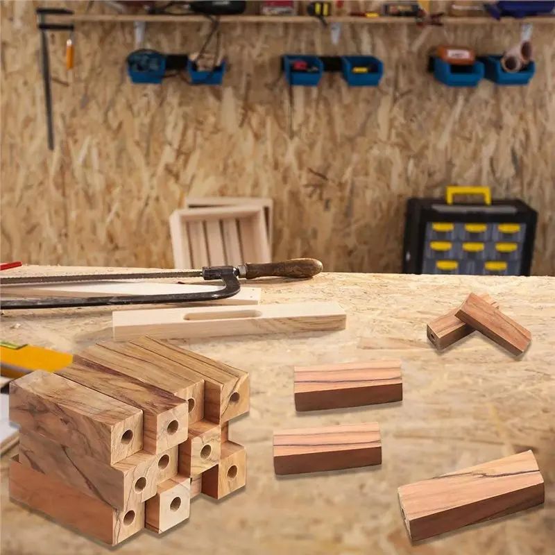 ABYN-DIY Pen Making Kit 12PCS Includes Pre-Drilled Wood Blanks For Crafting For-Custom Wood Pens And Gifts view 5