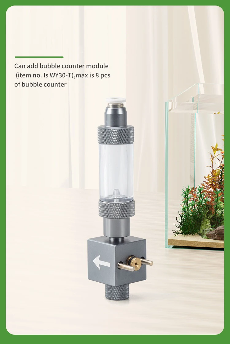 Aquarium DIY CO2-Regler Magnetventil Blasenzähler CO2-Kontrollsystem Fischbecken CO2-Druckminderer Ausrüstung – Detail 6