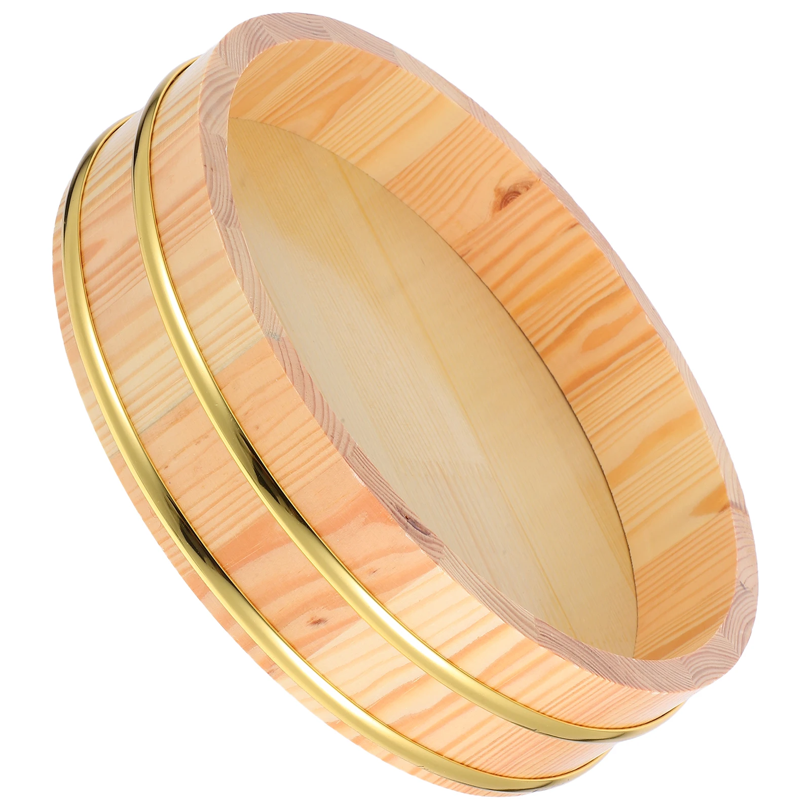 

Wooden Sushi Rice Mixing Tub Traditional Hangiri Rice Mixing Tub Sushi Bowl 26cm Japanese Restaurant Wooden Berry Baskets