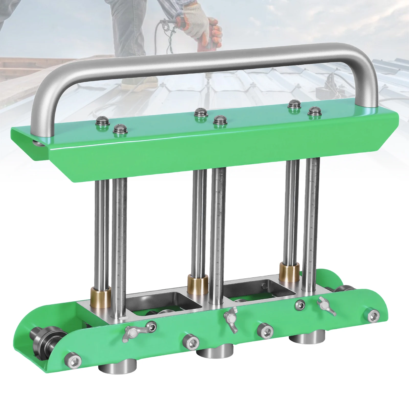 เครื่องดัดแผ่นโลหะขนาดใหญ่ 0-90 องศา เครื่องดัดแผ่นโลหะ ทนทานต่อการสึกหรอ พร้อมลูกกลิ้งขอบ สำหรับหลังคาโลหะหลากหลายชนิด