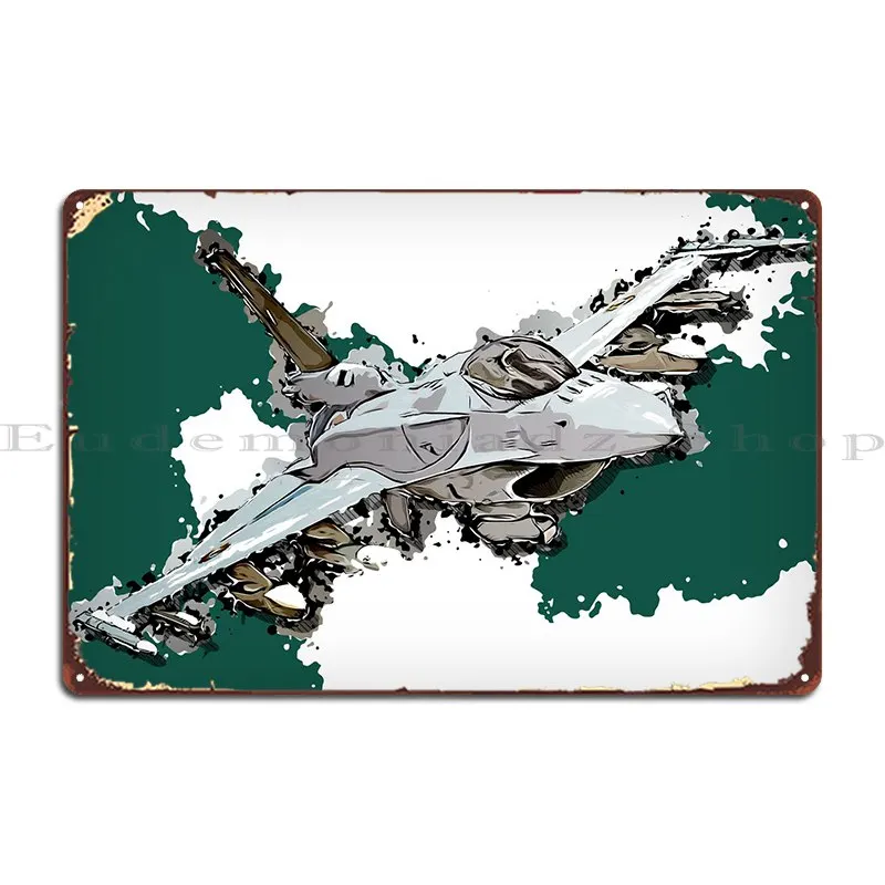 F 16 In Super Viper Metal Plaque Poster Kitchen Painting Pub Plates Character Wall Cave Tin Sign Poster