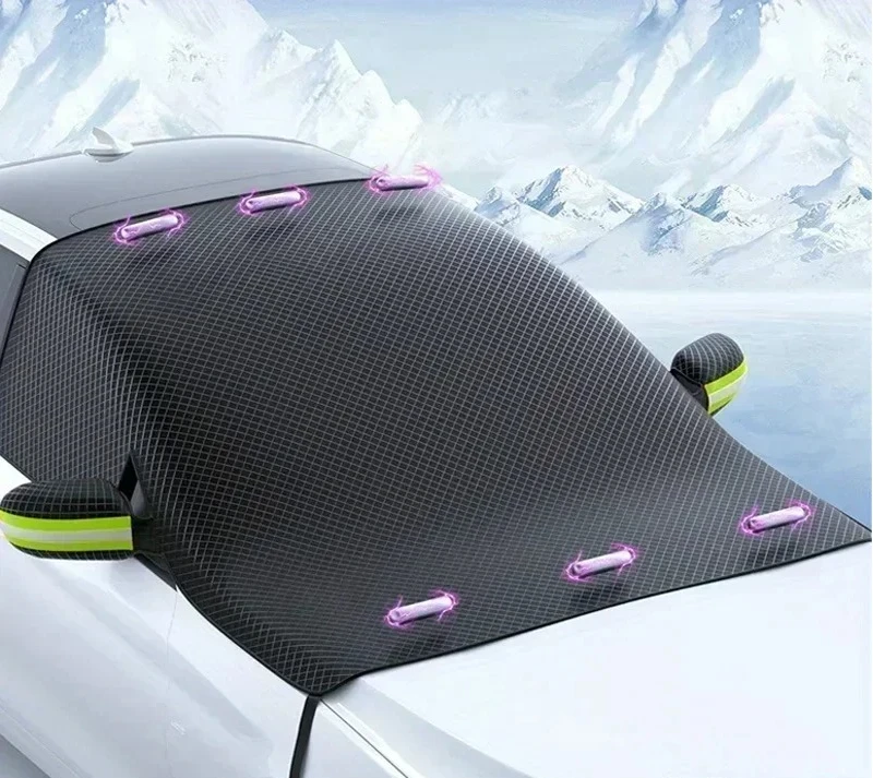 Car Windshield Snow Ice Protector Cover Exterior Auto Accessories Ice Blocked Front Window Protector Gear Snow Protector