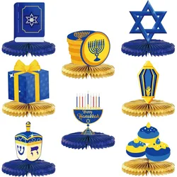 Jewish New Year Flag Party Decoration Theme Honeycomb Decor Hanukkah Garland Happy Pastor Dovetail