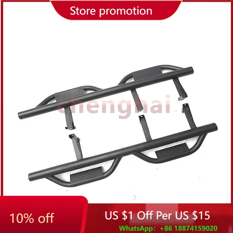 Car Textured Accessories Black Side Step Nerf Bars Running Boards 4 Door for Toyota FJ