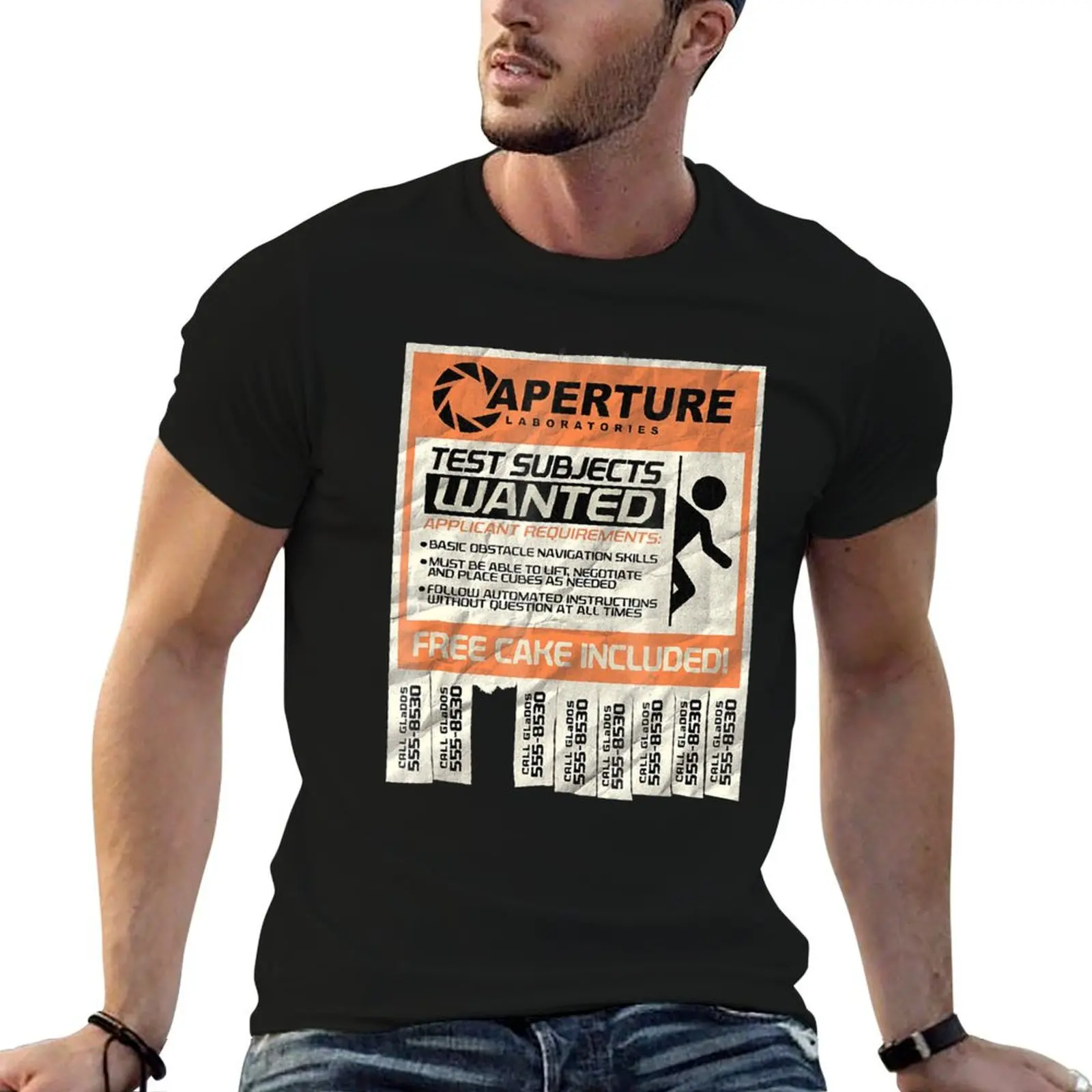 Portal 2 T-Shirt Comfortable Work Wear Tee
