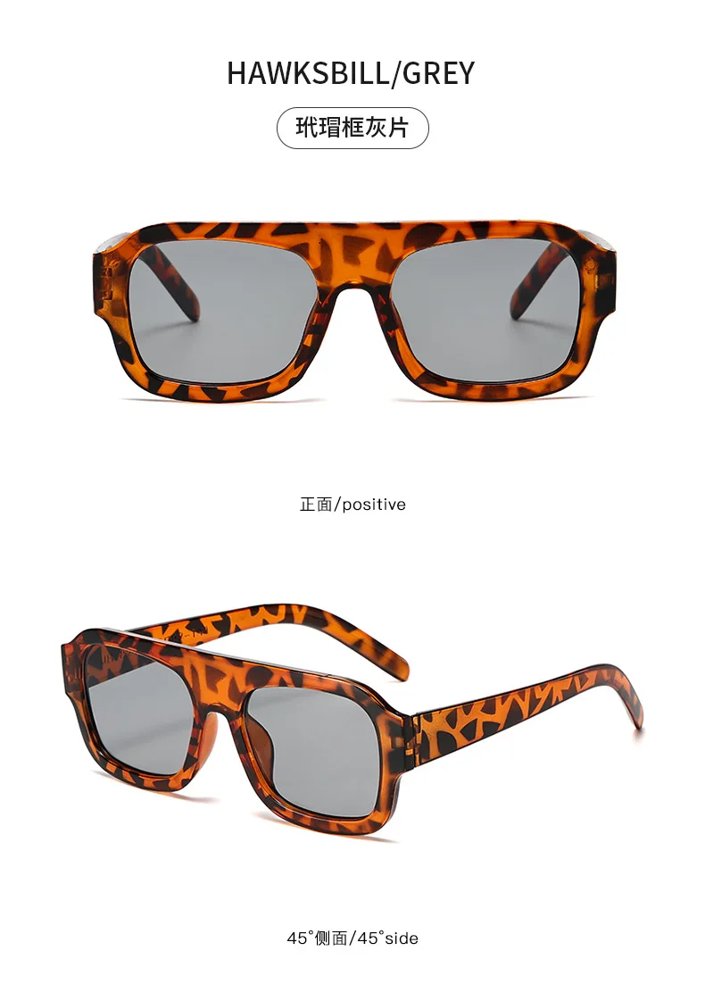 Europäischen Amerikanischen Stil Sonnenbrille Frauen Quadratische Form Große Größe Sonnenbrille Frauen Angeln Fahren Männer Sonnenbrille – Detail 15