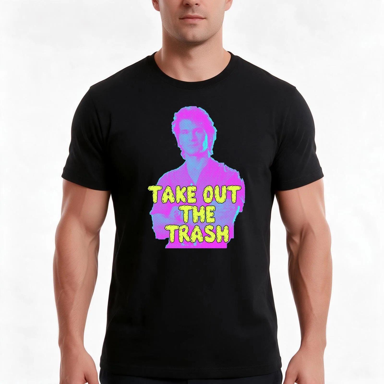 Roadhouse - Take Out The Trash T-Shirt, Summer Casual Cotton Tee, Oversized Streetwear Tops, Vintage Graphic Print, 100% Cotton