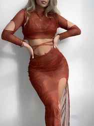 2024 Neck holder String 4 Stück Vent langen Rock Bikini Badeanzug Frauen Bade bekleidung weibliche Badende Bad Badeanzug Beach wear