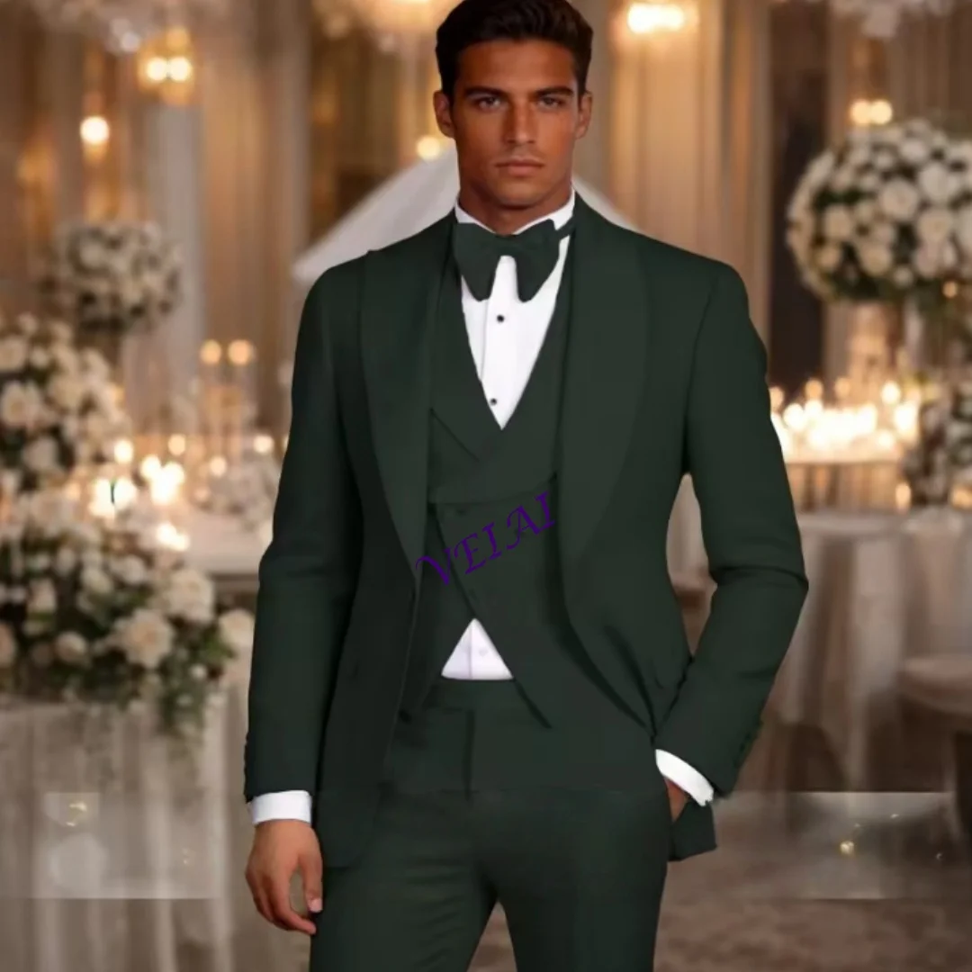 

Элегантный розовый мужской костюм из 3 предметов с элементами пэчворка ​ ​ Атласный пиджак с лацканами, жилет, брюки — комплект на заказ для свадьбы, торжества, коктейльной вечеринки