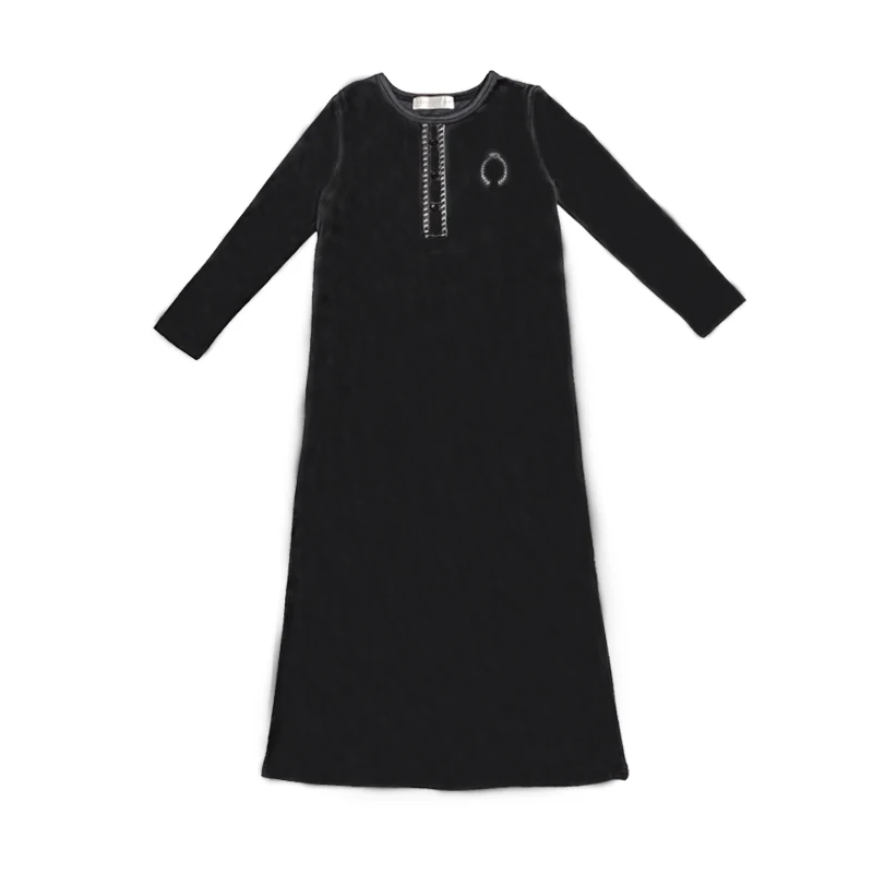 AS 2025 Children Soft Velvet Set Stretchy Robe Autumn Winter Clothes For kids image 6
