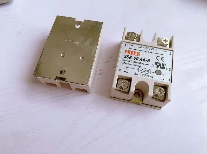 SSR-10AA-H SSR-25AA-H SSR-40AA-H SSR-50AA-H SSR-100A-H Solid State Relay Module AC80-250VAC to 90-480VAC