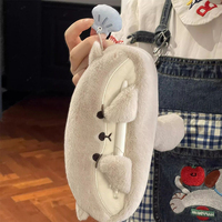 1PCS Cute Cartoon Little Otter Penguin Plush Pen Bag Large Capacity Kawaii Pencil Case Stationery School Supplies Stationery Bag